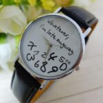 Fashion Casual Geneva Women's Belt Watch Irregular Digital Men's Watch Leather Belt Watch - Image 5