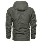 Cross-border AliExpress jacket men's mid-length casual outdoor hooded plus size jacket men's jacket spring and autumn - Image 5