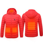 Men Heated Puffer Jacket Electric Heating Coat Insulated Hood Windbreaker - Image 5