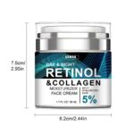 Advanced Retinol Collagen Cream For Face With 5  Hyaluronic Acid Anti-Aging Cream Anti Wrinkle Reduce Fine Lines Lifting And Firming Cream 24-Hour Facial Care Suitable For All Skin Types - Image 3