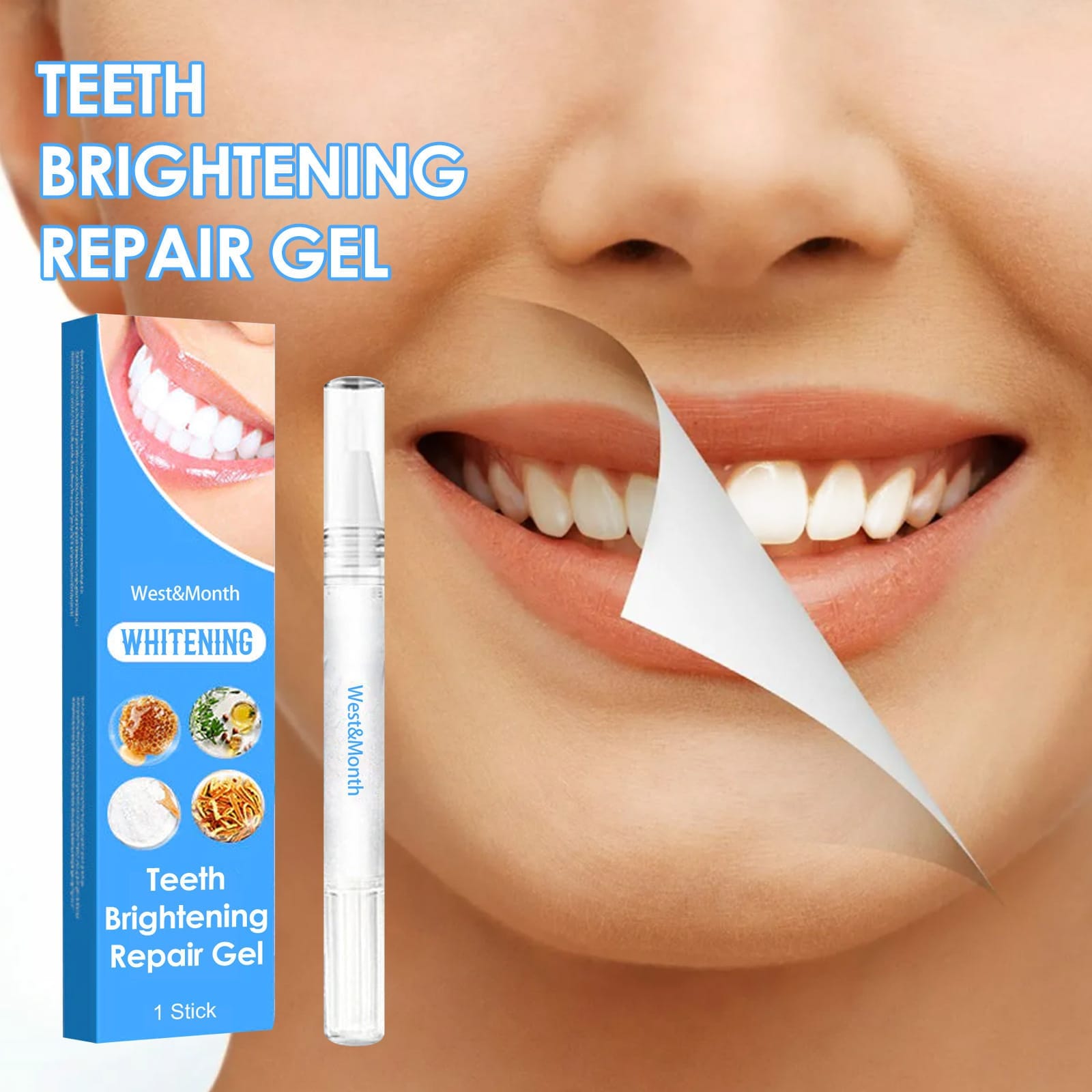 4113f7db-7951-4945-b448-2f5e686df3c4jpg West&Month Tooth Brightening & Repair Pen Oral Care Teeth Cleaning & Brightening Pen - Image 1