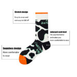 3 Pairs Men Compression Running Socks  Crew Athletic Hiking Wicking Anti Blister Cushioned Anti-odor And Breathable For Running Hiking Cycling Fitness - Image 5