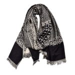 Ethnic Yarn-Dyed Cotton Linen Scarf – Short Beard Style Wrap - Image 2