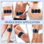 Mini Neck Massager, Lymphatic Drainage Massager, Portable Mini Back Massage Device For Neck Shoulder Back Waist, Remote Control With 8 Modes 19 Levels Adjustable & 5pcs Massage Stickers - Image 5