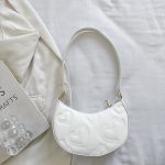 Women's Solid Color Love Embroidered Shoulder Bag - Image 6