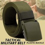Men's Plastic Cam Buckle Nylon Canvas Tactical Waistband Webbing Military Belt - Image 10