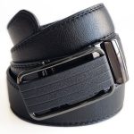 Microfiber Leather Mens Ratchet Belt Belts For Men Adjustable Size, Slide Buckle - Image 4