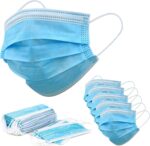 100 PCS Protective Disposable Face Mask Cover 3 Ply Disposable Face Masks - Blue - Image 5