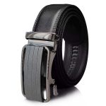 Microfiber Leather Mens Ratchet Belt Belts For Men Adjustable Size, Slide Buckle - Image 9