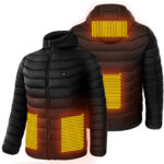 Men Heated Puffer Jacket Electric Heating Coat Insulated Hood Windbreaker - Image 9