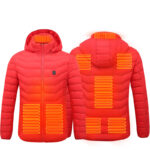Men Heated Puffer Jacket Electric Heating Coat Insulated Hood Windbreaker - Image 4