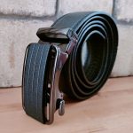 Microfiber Leather Mens Ratchet Belt Belts For Men Adjustable Size, Slide Buckle - Image 10