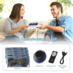 Mini Neck Massager, Lymphatic Drainage Massager, Portable Mini Back Massage Device For Neck Shoulder Back Waist, Remote Control With 8 Modes 19 Levels Adjustable & 5pcs Massage Stickers - Image 6
