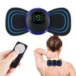 Mini Neck Massager, Lymphatic Drainage Massager, Portable Mini Back Massage Device For Neck Shoulder Back Waist, Remote Control With 8 Modes 19 Levels Adjustable & 5pcs Massage Stickers - Image 7