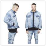 mens batwing sleeve streetwear coat