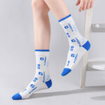 4 Pairs Mens Dress Socks Funny Colorful Dress Socks Athletic Socks Cushion Running Socks Breathable Comfort For Sports Anti-odor Anti-slip Breathable - Image 3