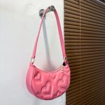Women's Solid Color Love Embroidered Shoulder Bag - Image 5