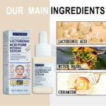 Jaysuing Lactobionic Acid Liquid Exfoliating Blackheads Shrinking Pores Cleansing Moisturizing Skin - Image 6