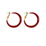Special-interest Design Mild Luxury Retro Red Oil-spot Glaze Simple Bracelet Earrings - Image 2