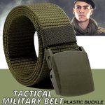 Men's Plastic Cam Buckle Nylon Canvas Tactical Waistband Webbing Military Belt - Image 2