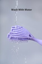 1pc Massage Hair Comb - Elastic Scalp Massage Comb, Wet Dry Dual Purpose Comb, Hollow Out Hair Brush - Haircare Heatless Tool For Women And Men - Image 7