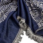 Ethnic Yarn-Dyed Cotton Linen Scarf – Short Beard Style Wrap - Image 3