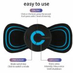 Portable Mini Electric Neck Back Body Massager Cervical Massage Stimulator Pain Relief Massage Patch With USB Charging Cable - Image 4