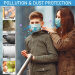 100 PCS Protective Disposable Face Mask Cover 3 Ply Disposable Face Masks - Blue - Image 3