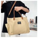 Large Capacity Shoulder Canvas Bag, Commuting Hand Bag - Image 2