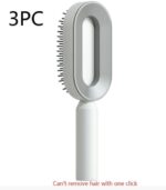 Self Cleaning Hair Brush For Women One-key Cleaning Hair Loss Airbag Massage Scalp Comb Anti-Static Hairbrush - Image 10