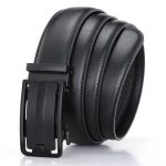 Microfiber Leather Mens Ratchet Belt Belts For Men Adjustable Automatic Buckle - Image 8