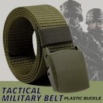 Men's Plastic Cam Buckle Nylon Canvas Tactical Waistband Webbing Military Belt - Image 8