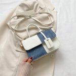 Popular Fashion Stitching Texture Portable Shoulder Messenger Bag - Image 4