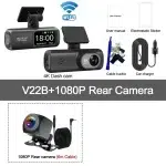 UHD 4K Dash Cam Dual Lens Driving Recorder Car DVR 1080P Rear Lens Camera Built-In WiFi GPS 24-Hour Parking Monitoring Black Box - Image 9