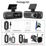 UHD 4K Dash Cam Dual Lens Driving Recorder Car DVR 1080P Rear Lens Camera Built-In WiFi GPS 24-Hour Parking Monitoring Black Box - Image 24