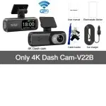 UHD 4K Dash Cam Dual Lens Driving Recorder Car DVR 1080P Rear Lens Camera Built-In WiFi GPS 24-Hour Parking Monitoring Black Box - Image 11