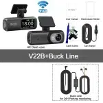 UHD 4K Dash Cam Dual Lens Driving Recorder Car DVR 1080P Rear Lens Camera Built-In WiFi GPS 24-Hour Parking Monitoring Black Box - Image 10