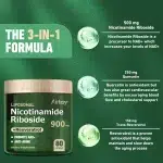 Nicotinamide Riboside + Resveratrol - Quercetin, High Purity NAD Supplement - 80 Capsules - Image 5