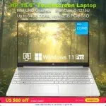 HP 2024 Newest Business Laptop,15.6" Touchscreen Laptop,Intel Core i3-1215U,Up to 64GB RAM,2TB SSD,Intel UHD Graphics,Win 11 Pro