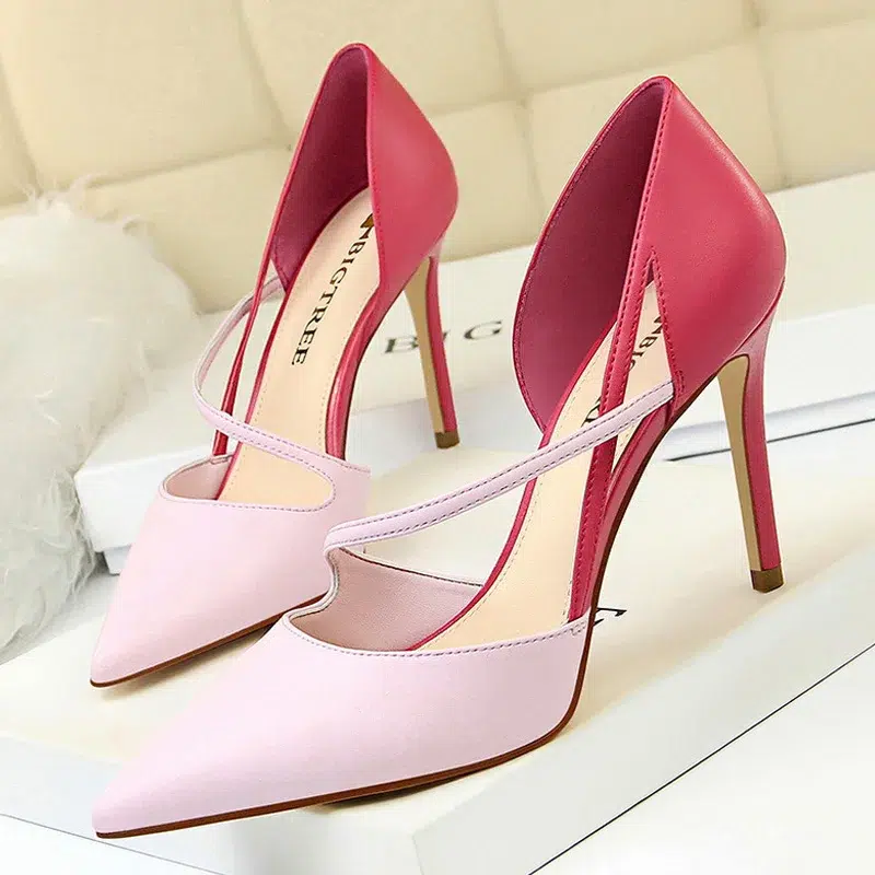 H86c797b14c2247babbb70c18b73c7835vwebp BIGTREE Shoes High Heels Woman Pumps Stiletto Women Shoes Women Basic Pump Fashion Women Sandals Female Shoes stilettos 9.5 cm - Image 1