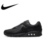 Nike black and gray color scheme AIR MAX 90 men's low-top sneakers non-slip wear casual running shoes - Image 13