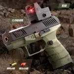 Small Black Toy Gun Mini PPQ Continuous Firing Shell Throwing Gun Model Soft Bullet Launcher BlowBack Airsoft Pistol for Kids - Image 14