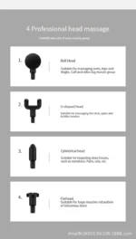 Fascia Gun Muscle Relaxation Massager Electric Vibration Massage Gun Professional Grade Neck Membrane Gun - Image 21