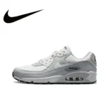 Nike black and gray color scheme AIR MAX 90 men's low-top sneakers non-slip wear casual running shoes - Image 10