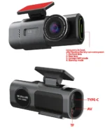 Dash Cam Dual Lens 4K UHD Recording Car Camera DVR Night Vision Video Recorder Built-In Wi-Fi Support GPS 24H Parking - Image 6