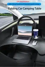 For Tray Table For Tesla Model 3 Model Y Folding Car Steering Wheel Board Laptop Foldable Desk Mount Eating Drinks Tray Holder - Image 9