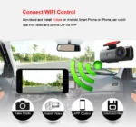Dash Cam Dual Lens 4K UHD Recording Car Camera DVR Night Vision Video Recorder Built-In Wi-Fi Support GPS 24H Parking - Image 13