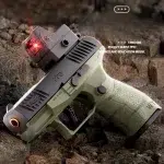 Small Black Toy Gun Mini PPQ Continuous Firing Shell Throwing Gun Model Soft Bullet Launcher BlowBack Airsoft Pistol for Kids - Image 16