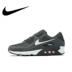 Nike black and gray color scheme AIR MAX 90 men's low-top sneakers non-slip wear casual running shoes - Image 7