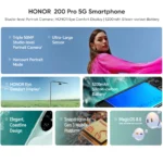 HONOR 200 Pro 5G – Unlocked Android Flagship with AI Camera, OLED Display & Fast Charging - Image 2